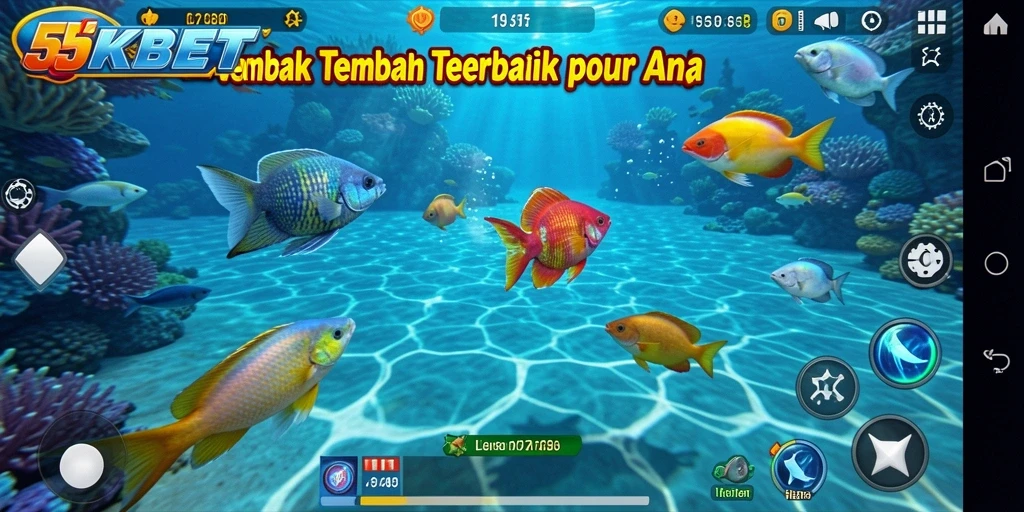 Gameplay Tembak Ikan yang seru dan mengasyikkan.