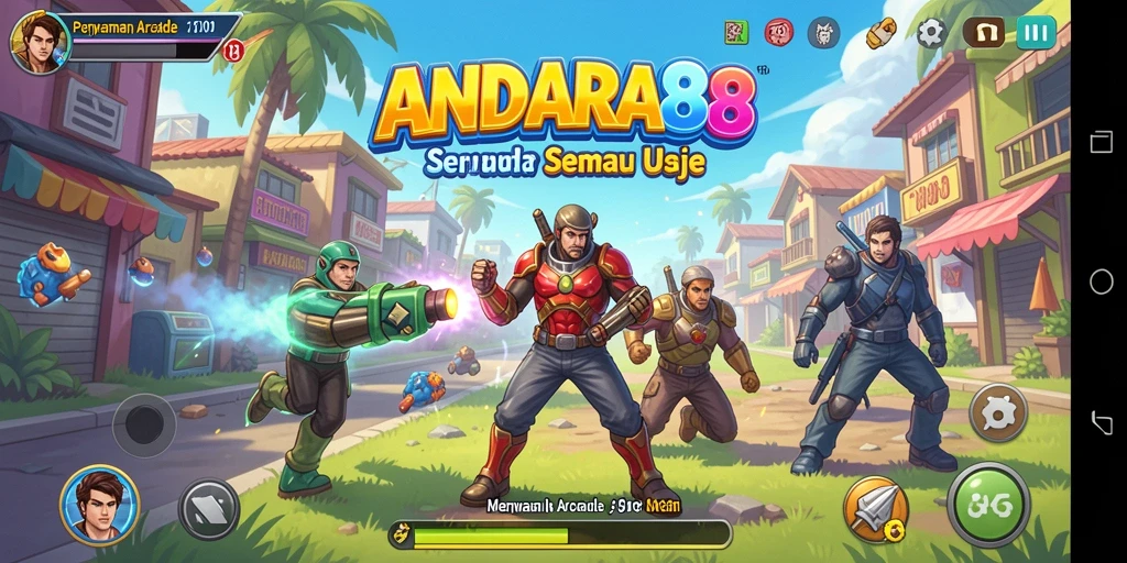 Screenshot gameplay menunjukkan aksi seru di ANDARA88.