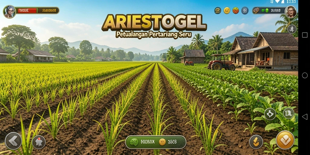 Tampilan gameplay menarik dari ARIESTOGEL saat bertani.