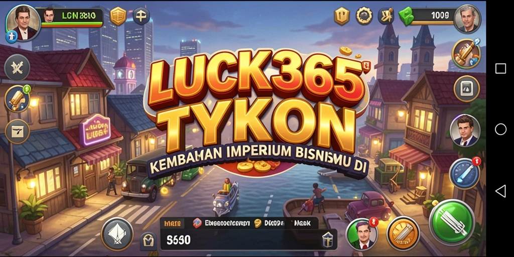 Tampilan gameplay menarik dalam LUCK365 yang menunjukkan pengelolaan bisnis.