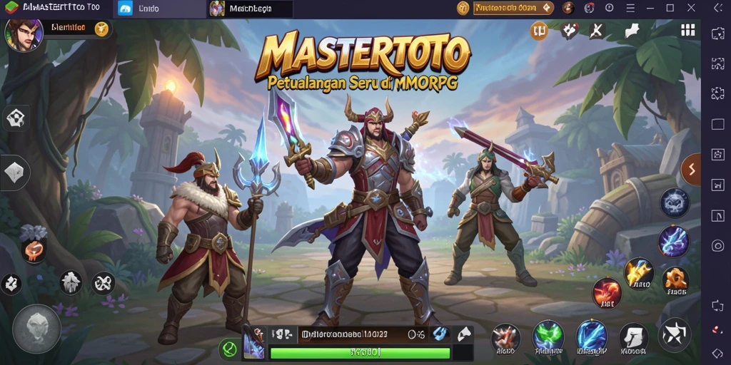 Tangkapan layar utama MASTERTOTO yang menunjukkan pertempuran seru antar pemain.