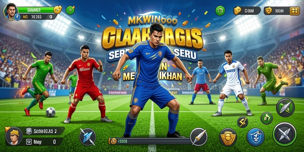Tampilan gameplay seru di MKWIN666 dengan aksi olahraga yang mendebarkan.