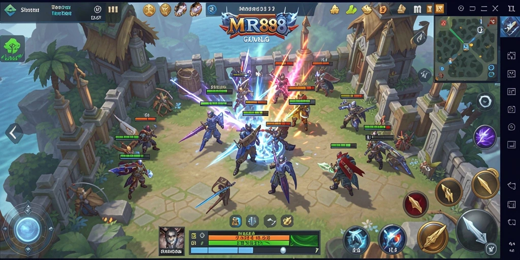 Gameplay mendebarkan dalam MR888 yang menampilkan strategi dan pertempuran.