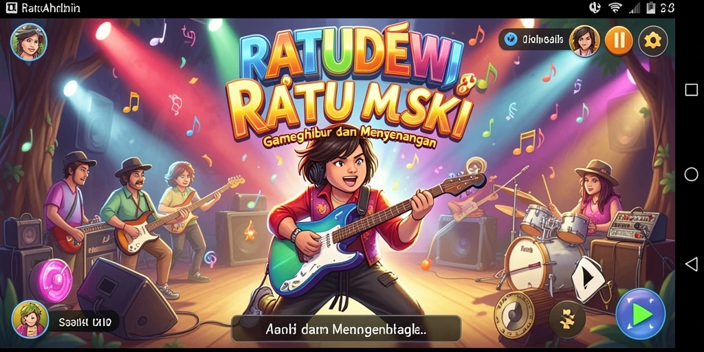 Tampilan gameplay menarik dari RATUDEWI saat memainkan lagu.
