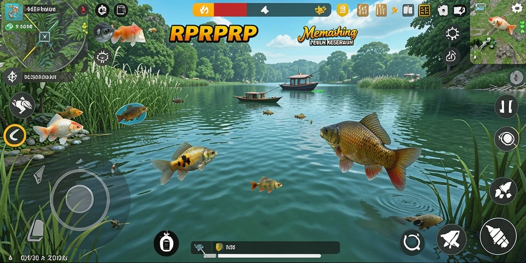 Tangkapan ikan yang luar biasa dalam gameplay RPRPRP.