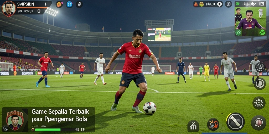 Tampilan menarik dari gameplay sepak bola SVIPSIDN