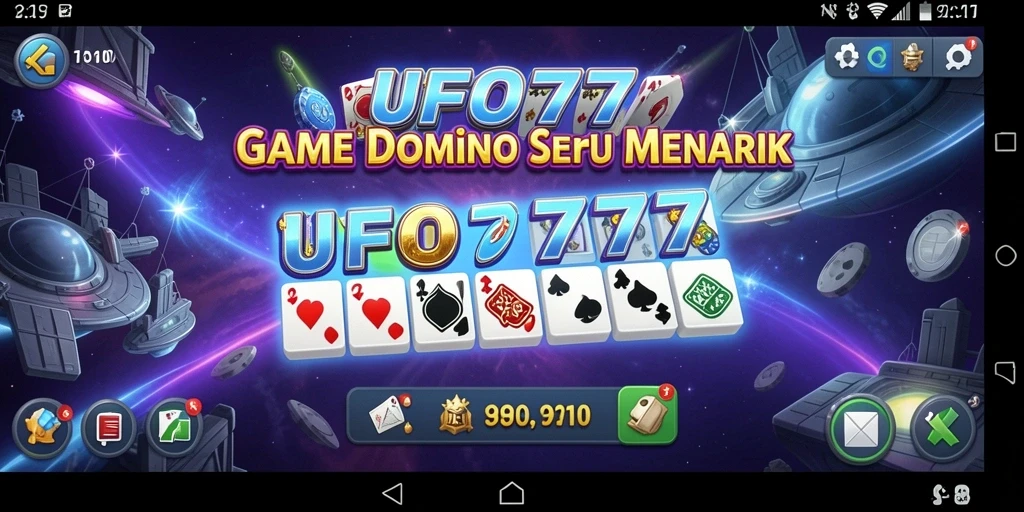 Tampilan gameplay seru di UFO777 dengan berbagai mode domino.
